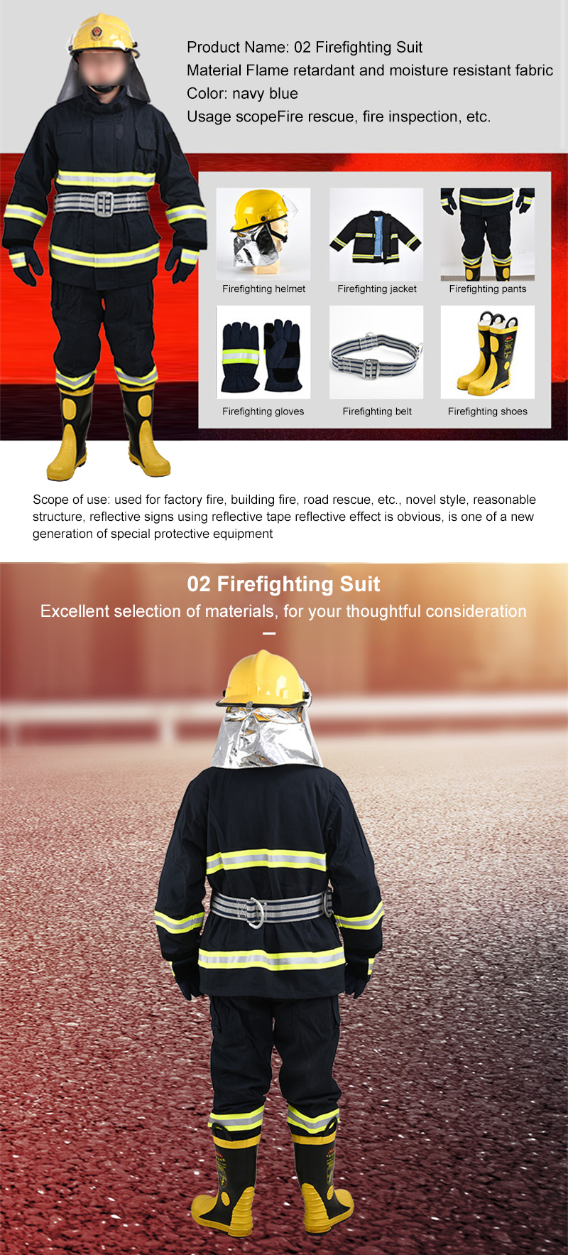 Personalized Custom Firefighting Suit