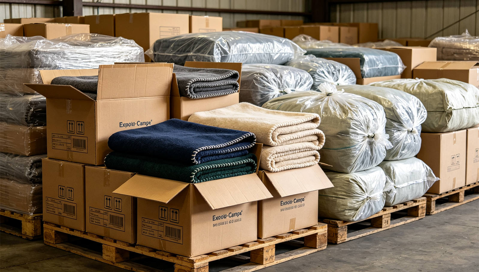 YRF Textile product view supporting the emergency blanket quantity planning article for buyer comparison and procurement planning by overseas institutional teams for the reconcile ordered, packed and delivered totals section.