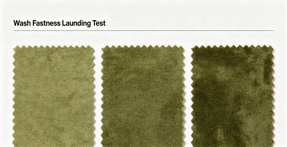 Blanket color fastness swatches for wash testing and buyer-approved sample comparison