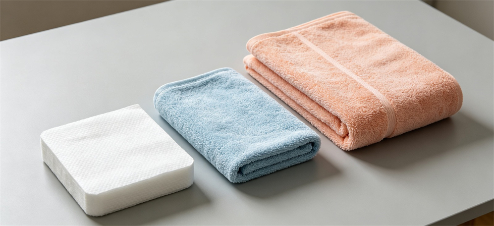 Emergency compressed towel material detail image for initial sourcing with visible construction details for bulk purchasing review