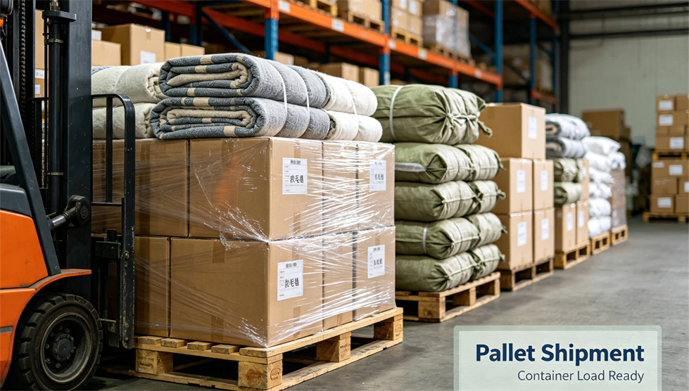 Emergency blanket packing presentation showing solid color brown package for institutional procurement review