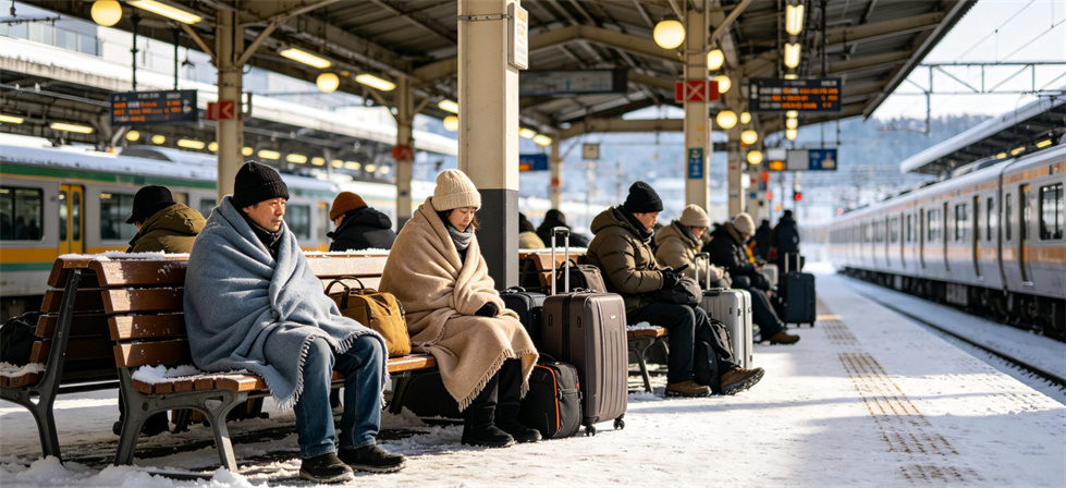 Relief blanket transit shelter waiting scene for explaining lead time confirmation in field supply planning