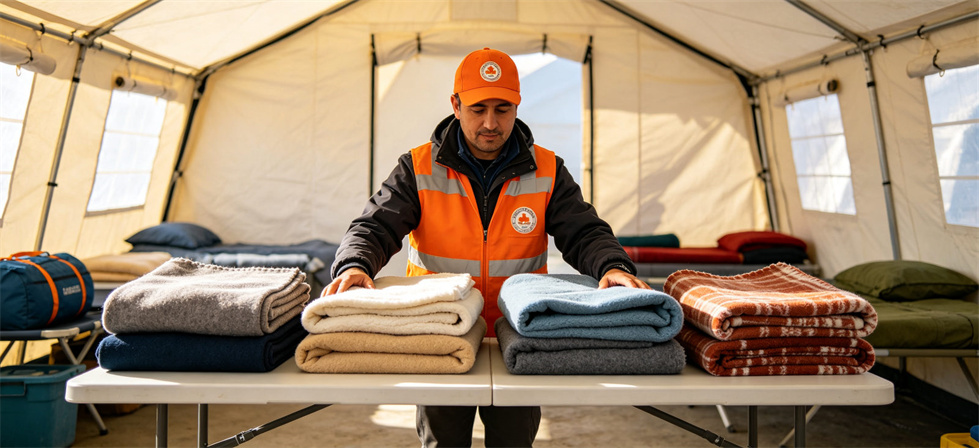 Relief blanket tent inventory review for receiving dispute prevention and quantity confirmation