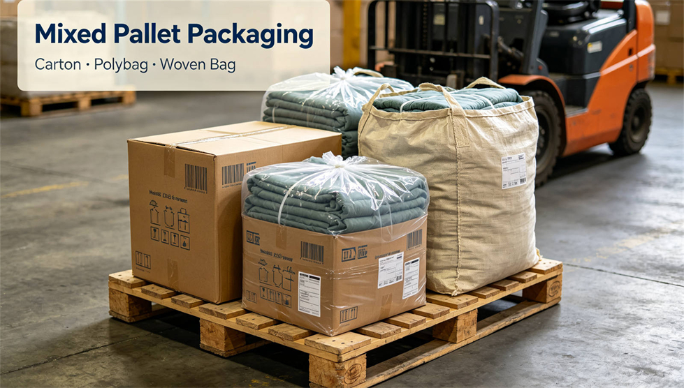 Emergency blanket packing presentation showing solid color brown package for institutional procurement review