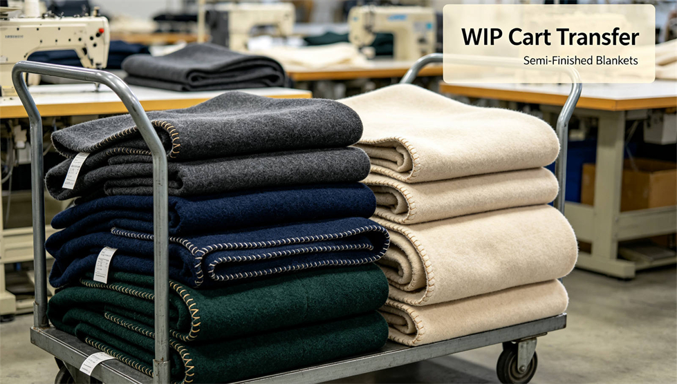 Emergency blanket packing presentation showing solid color brown package for institutional procurement review