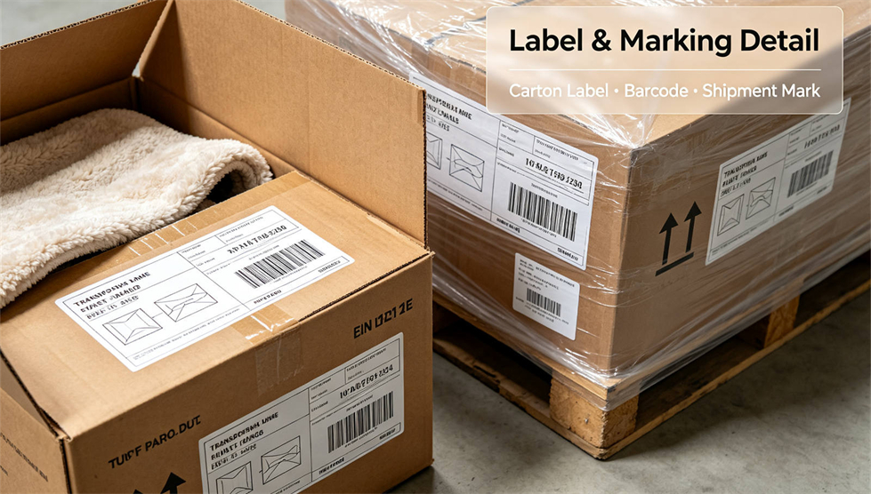 Emergency blanket packing presentation showing solid color brown package for institutional procurement review