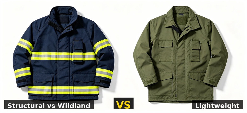 Structural vs wildland comparison for institutional procurement, inspection and supply planning
