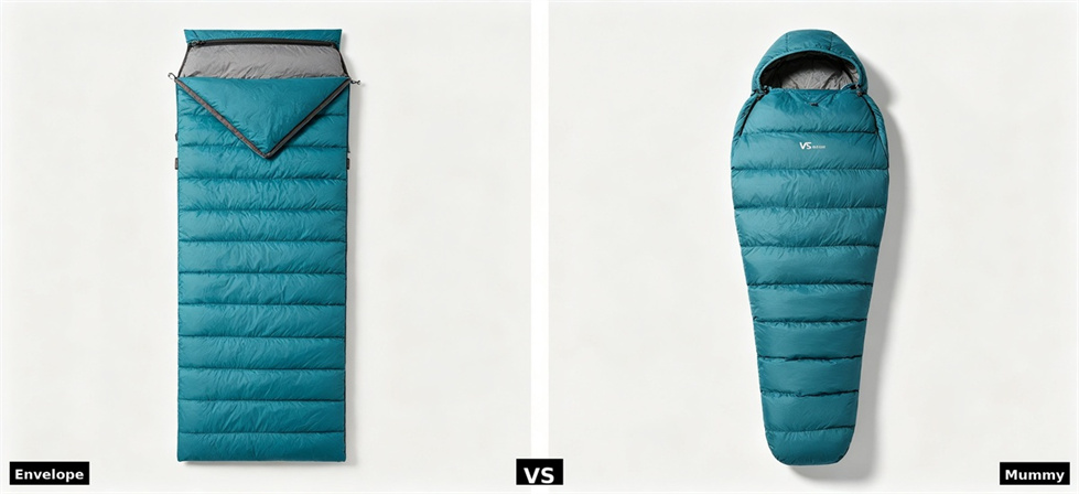 Sleeping bag envelope vs mummy for institutional sleeping bag procurement and supply planning
