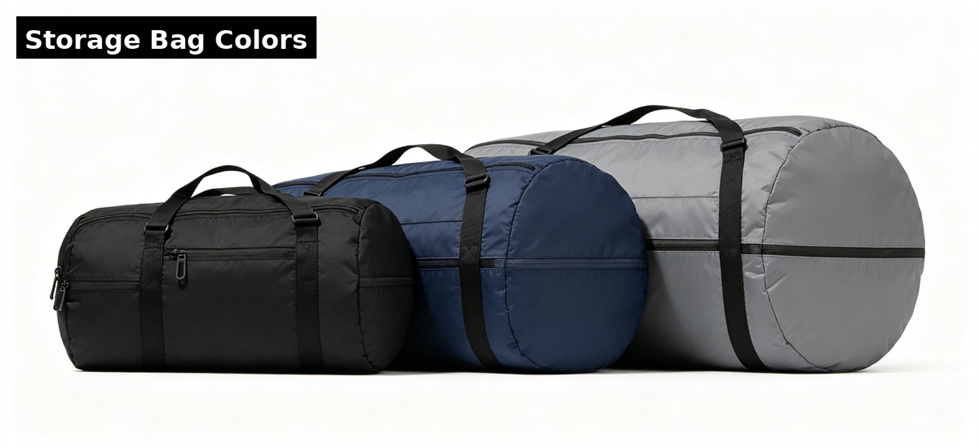 Sleeping bag storage bag colors for institutional sleeping bag procurement and supply planning