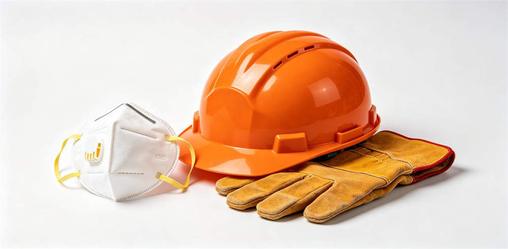 Safety helmet leather work gloves and N95 masks for earthquake rescue protection Safety helmet leather work gloves and N95 masks for earthquake rescue protection
