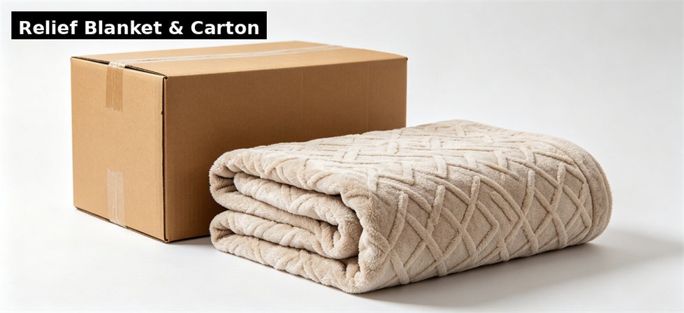 Blanket carton product shown for lead in institutional blanket procurement review