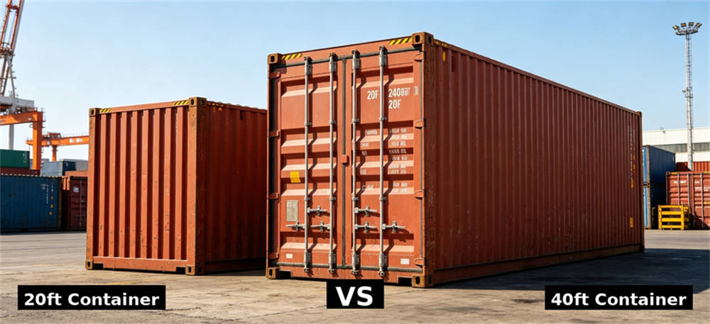 Comparison 20ft comparison 40ft for institutional blanket procurement, inspection and supply planning