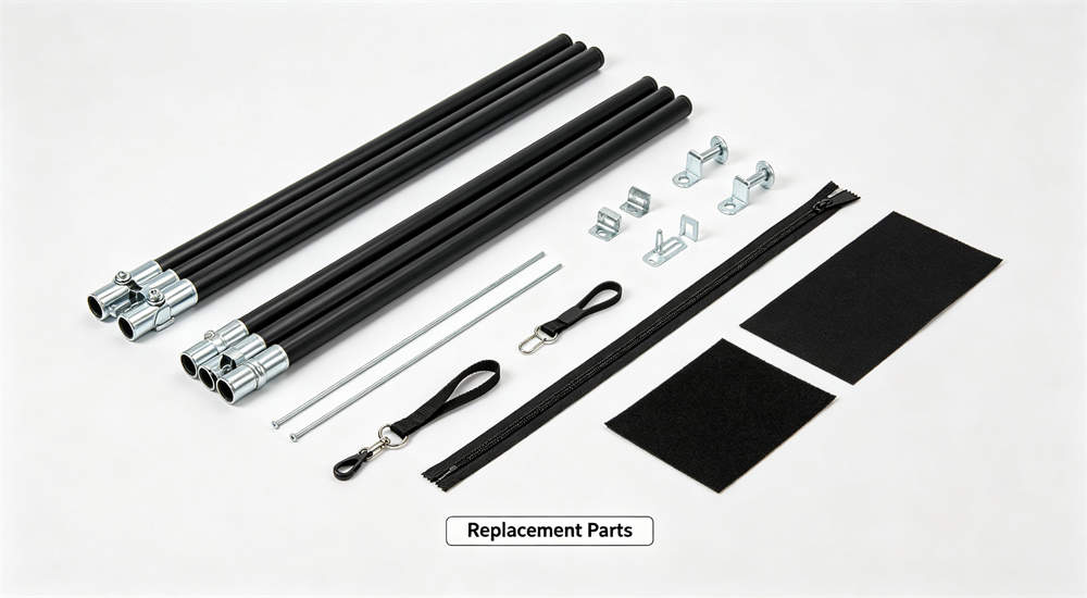 tent replacement spare parts poles joints locking pins repair kit