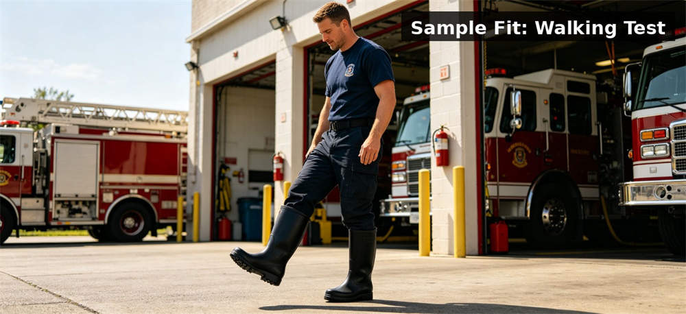 Sample fit crouch test for institutional procurement, inspection and supply planning