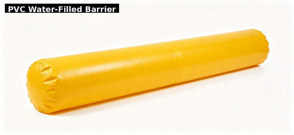 Pvc water barrier white bg for institutional procurement, inspection and supply planning