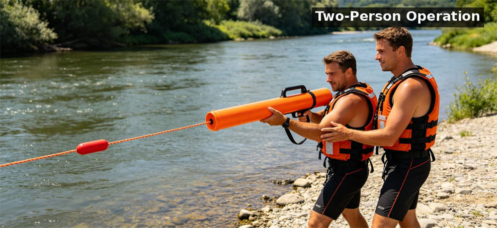 Korean thrower orange two person operation for institutional procurement, inspection and supply planning