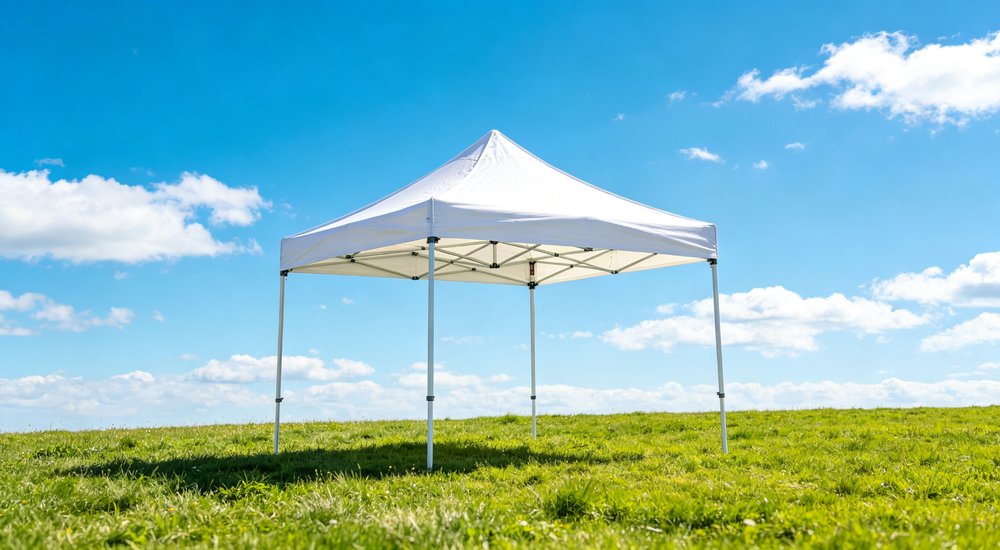 Heavy duty emergency frame tent displayed in operational setting demonstrating quick setup capability durable canvas exterior and spacious interior capacity for humanitarian relief missions