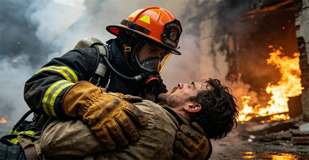 Firefighter gloves fire rescue scene PPE structural fire fighting protective gear safety gloves wholesale bulk supplier China