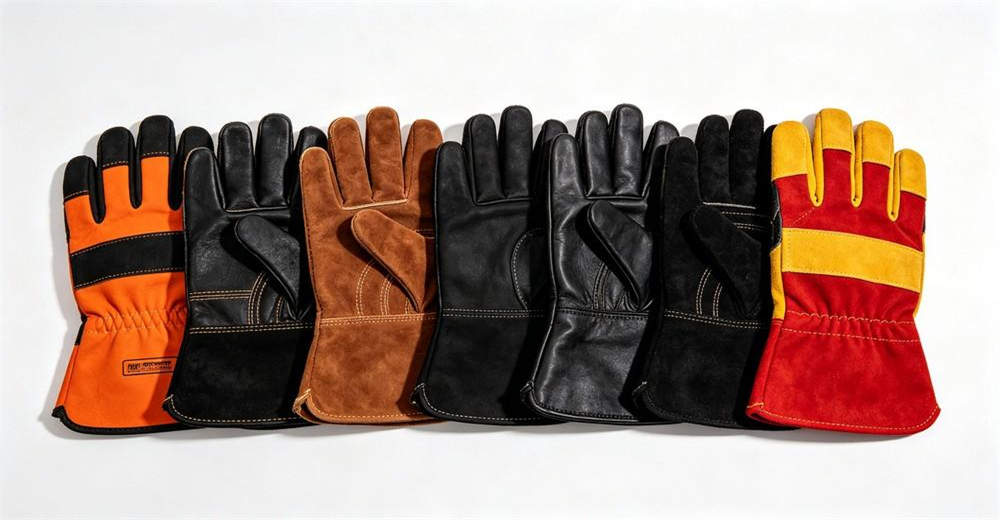 Fire resistant gloves size comparison S M L XL fit guide safety gloves wholesale bulk supplier China