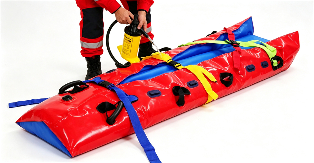 Complete water rescue stretcher equipment set displayed with all accessories for emergency operations for wholesale bulk water rescue equipment supply