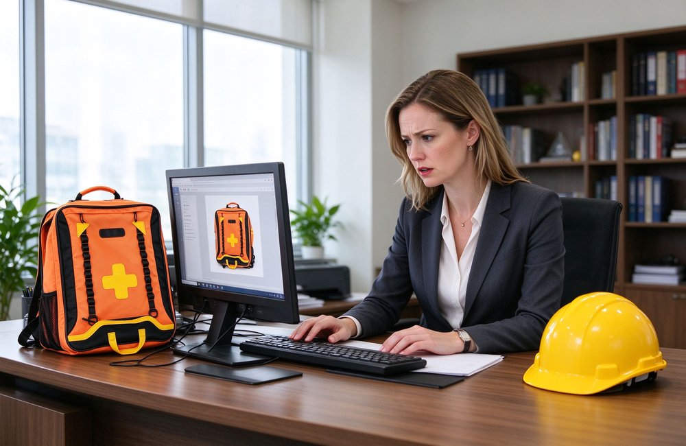 Earthquake emergency kit specification detail closeup with bag features compartments straps zippers hard hat for seismic relief equipment wholesale with bag features compartments straps zippers hard hat for seismic relief equipment wholesale