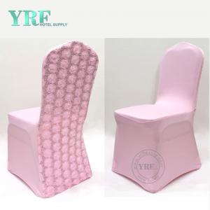 Spandex Durable Pink Chair Covers