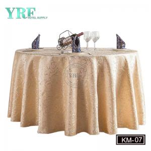 Gold Wedding Table Cloth Round