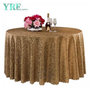 Polyester Round Gold Table Cloth