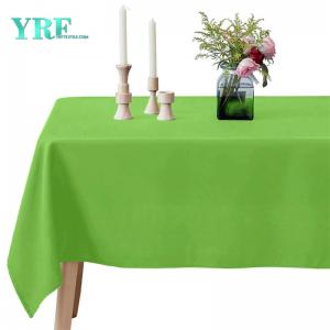 60x102 inch Apple Green 100% Polyester Oblong Table Cloth