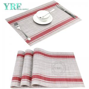 Square Wedding Beige And Red  Placemats