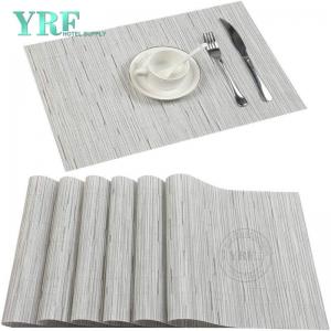 Dining Square Silver Beaded Table Mats