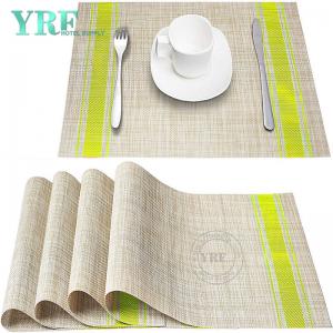 Oblong Holiday Yellow line Table Mats