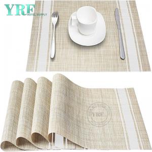 Square Wedding White line Placemats