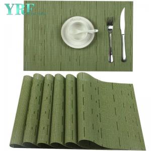 Party Oblong Green Beaded Placemats