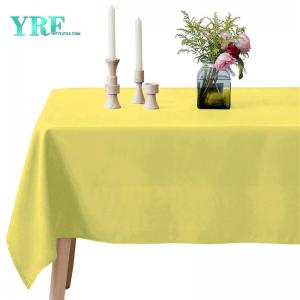 Rectangle Table Cloths Pure Yellow Hotel 90x132 inch