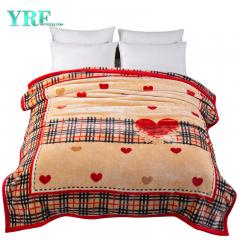 Doppelseitige Raschel-Decke im klassischen Stil