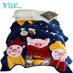 Luxuriöse, seidig weiche Raschel-Decke