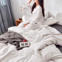 Blockhouse Leinen Bettbezug,