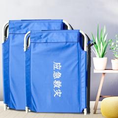 Tragbares, zusammenklappbares Campingbett und Notfallhilfe