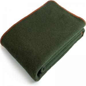 90% Wool 90% Antibacterial Medical Green Blanket