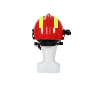 Red Emergency Rescue Helmet Face Shield